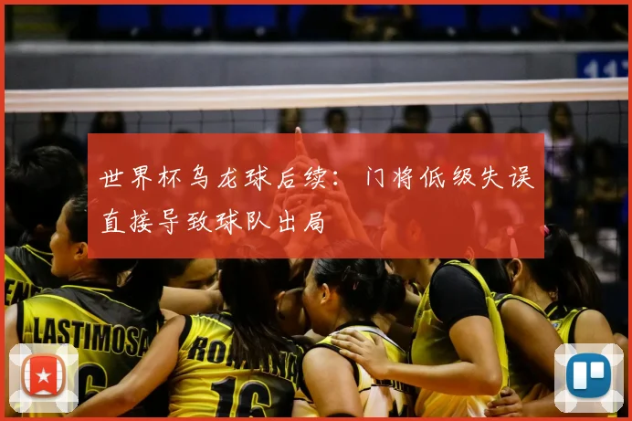 世界杯乌龙球后续:门将低级失误直接导致球队出局